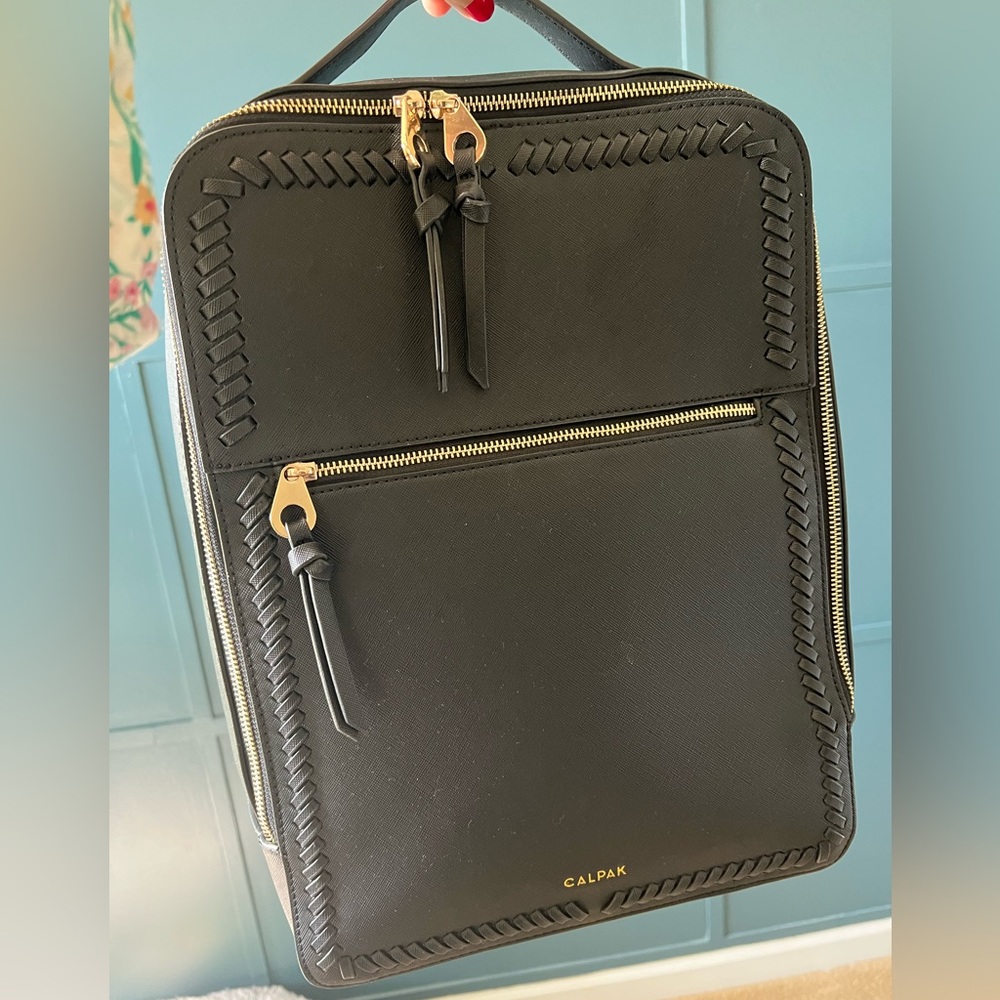 Black Calpak Kaya Laptop Backpack